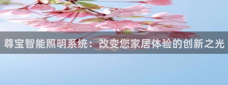 尊宝智能照明系统：改变您家居体验的创新之光