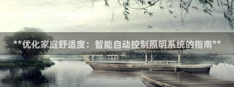 **优化家庭舒适度：智能自动控制照明系统的指南**