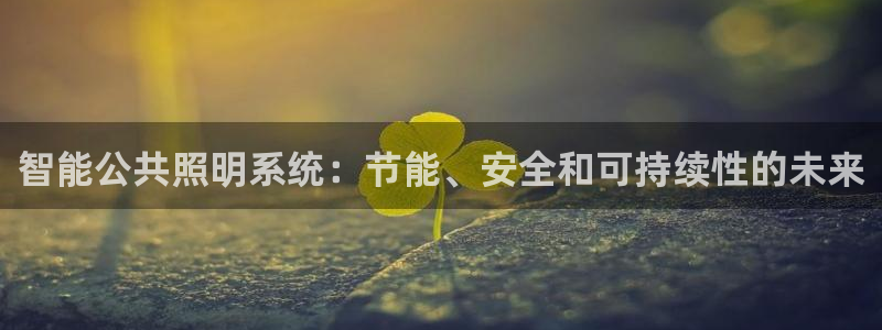 智能公共照明系统：节能、安全和可持续性的未来