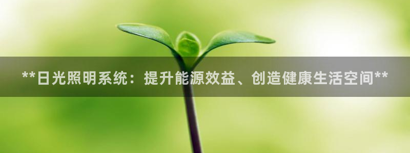 **日光照明系统:提升能源效益、创造健康生活空间**