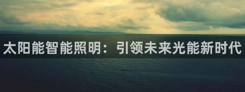 太阳能智能照明：引领未来光能新时代