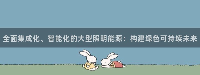全面集成化、智能化的大型照明能源：构建绿色可持续未来