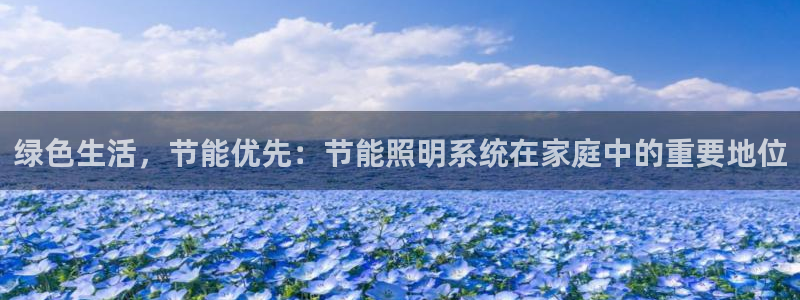 绿色生活，节能优先：节能照明系统在家庭中的重要地位