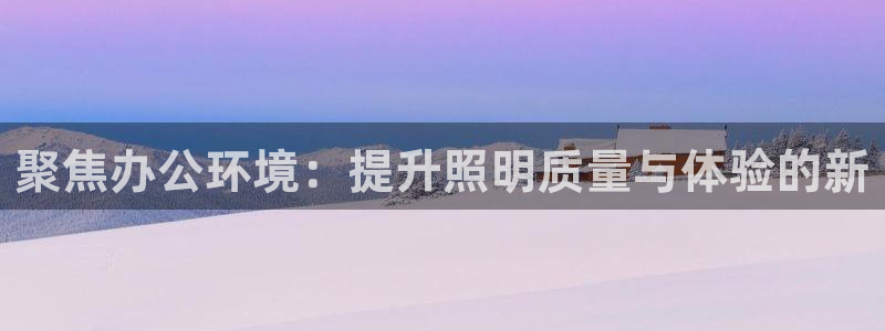 聚焦办公环境：提升照明质量与体验的新